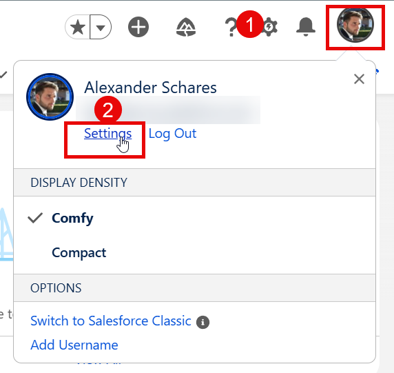 Screenshot: Setup Steps