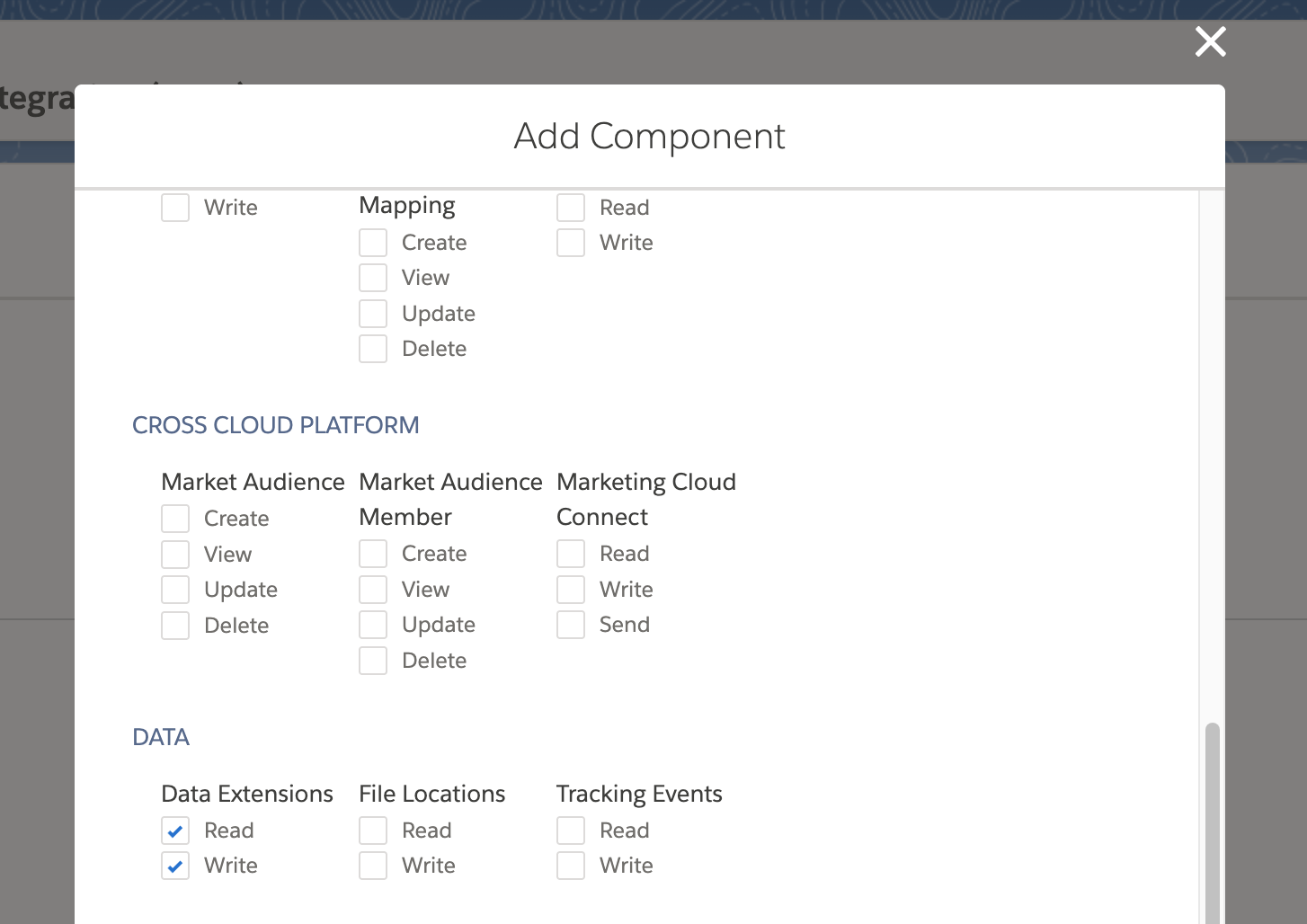 Screenshot: Provisioning > Accounts: Read, Write