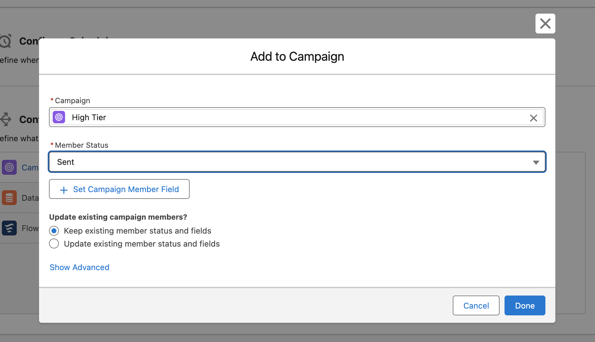Screenshot: Multi-Scheduling