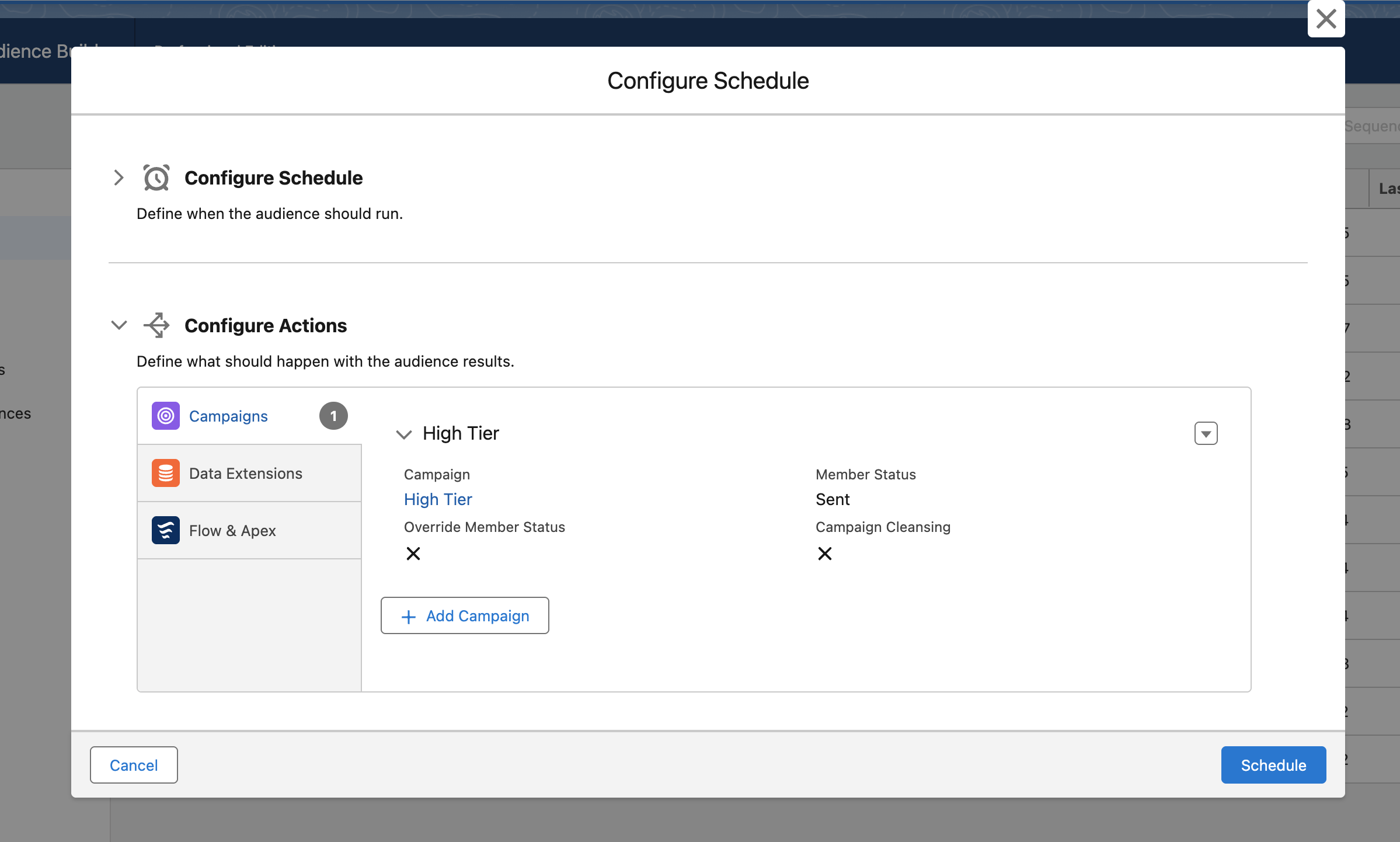 Screenshot: Multi-Scheduling